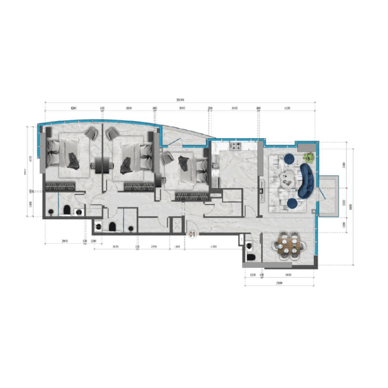 Apartment floor plan