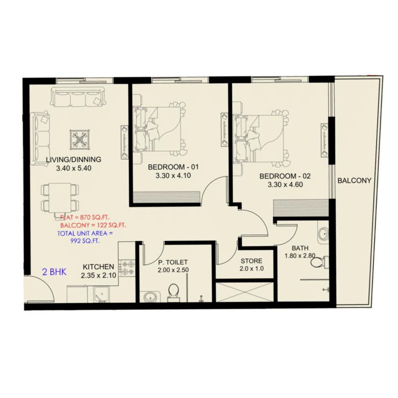Apartment floor plan