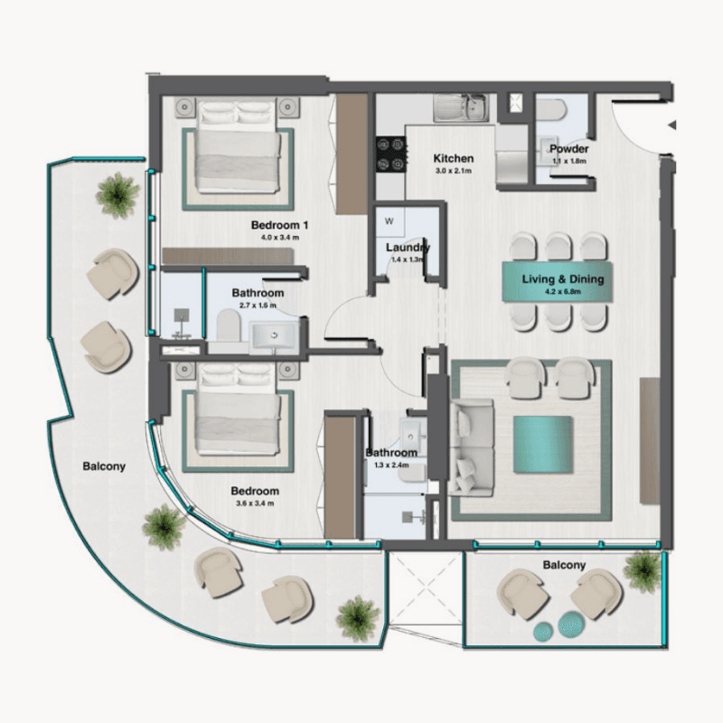 Apartment floor plan