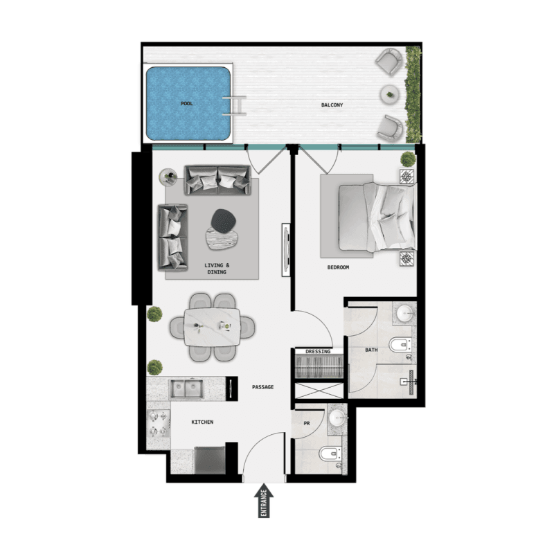 Apartment floor plan