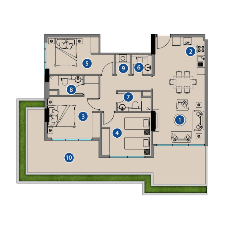 Apartment floor plan