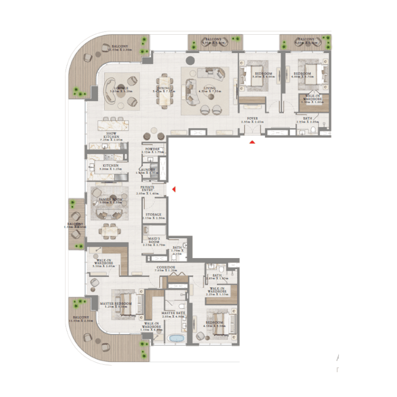 Apartment floor plan