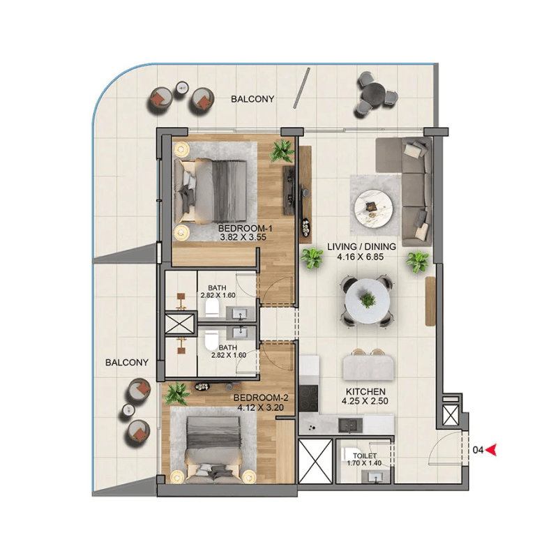 Apartment floor plan