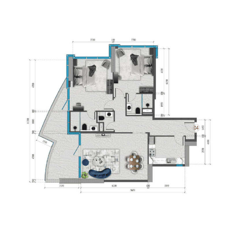 Apartment floor plan