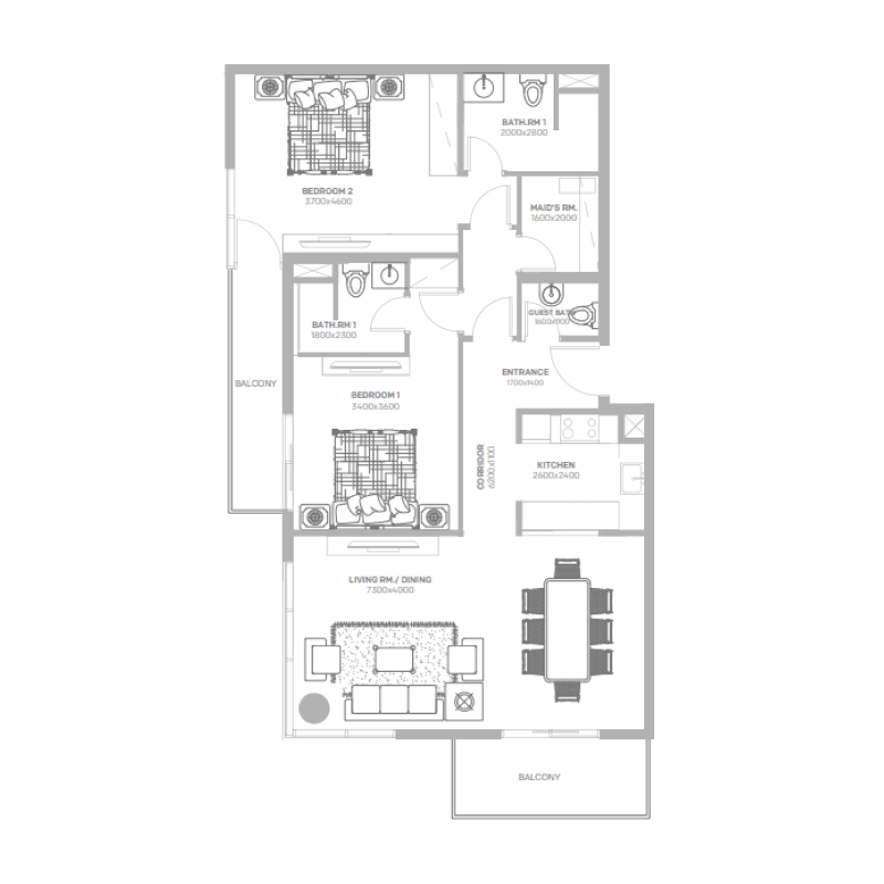 Apartment floor plan