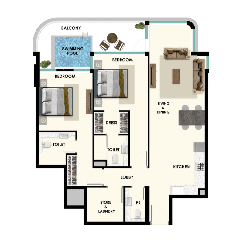 Apartment floor plan