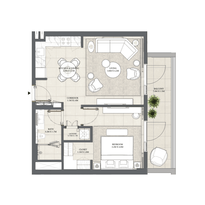 Apartment floor plan