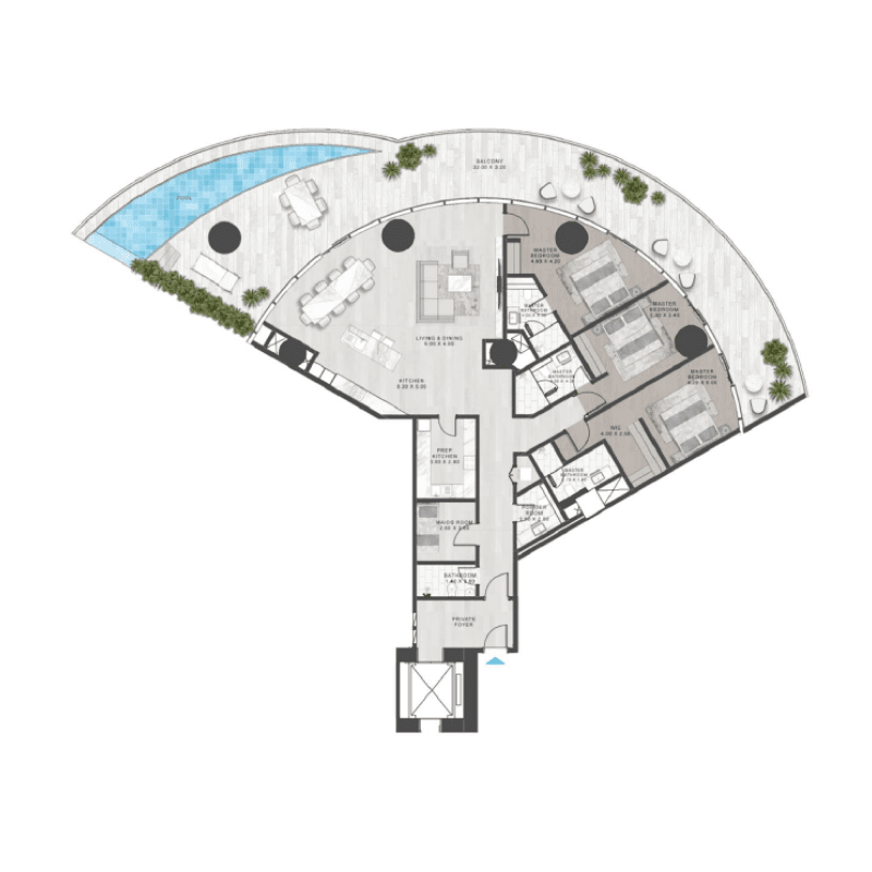 Apartment floor plan