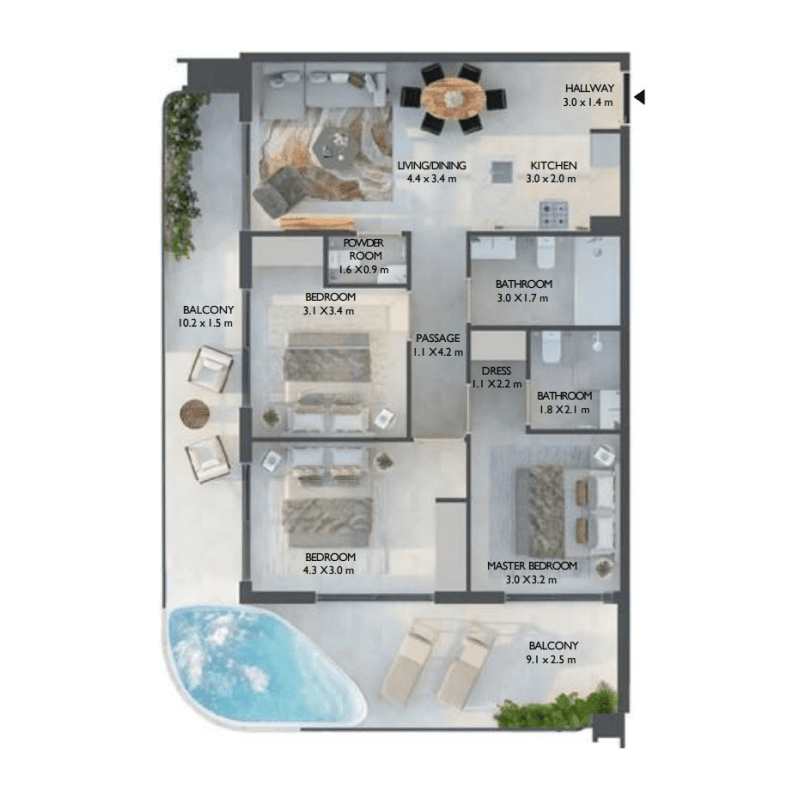 Apartment floor plan
