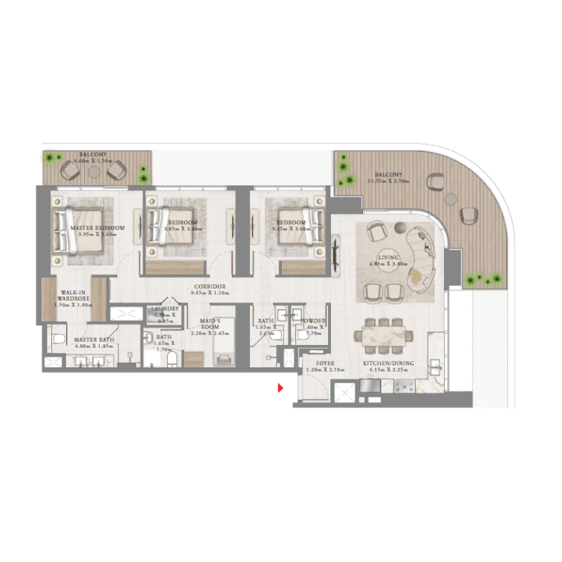 Apartment floor plan