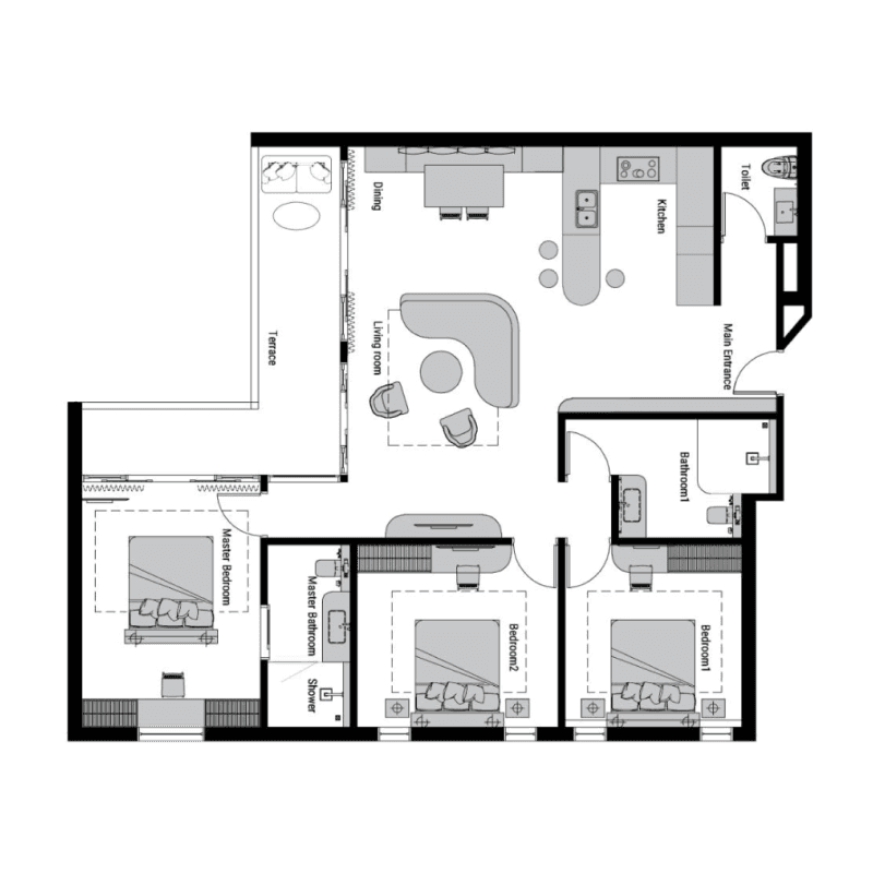 Apartment floor plan