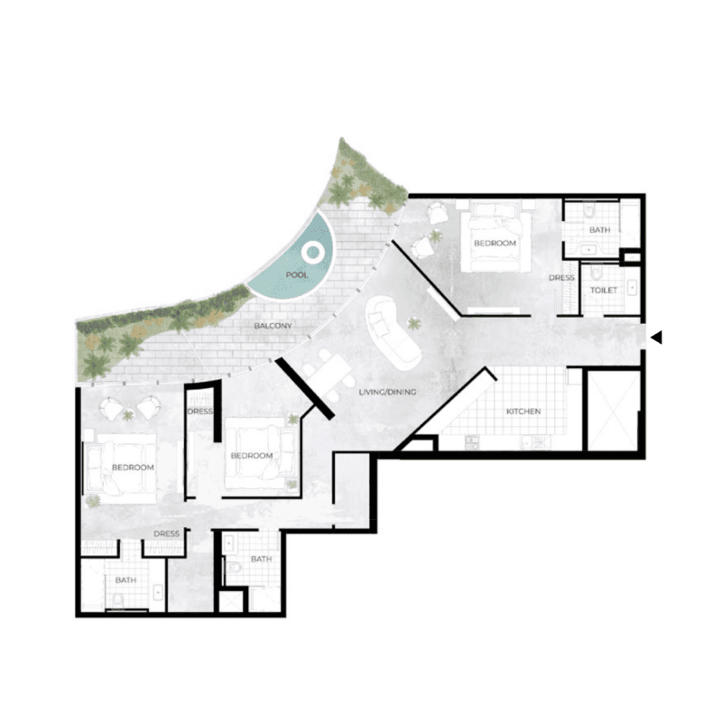 Apartment floor plan