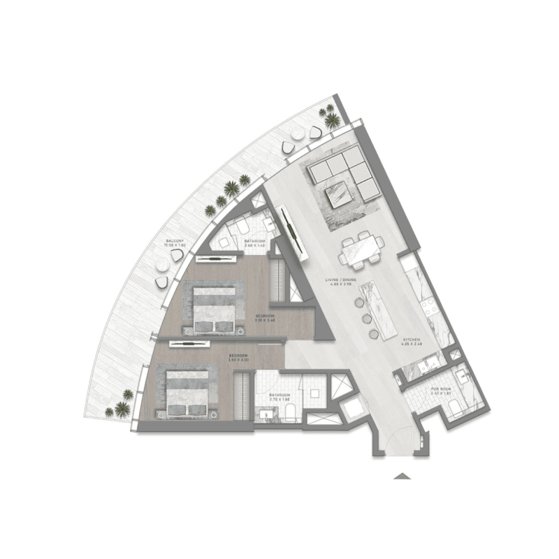 Apartment floor plan