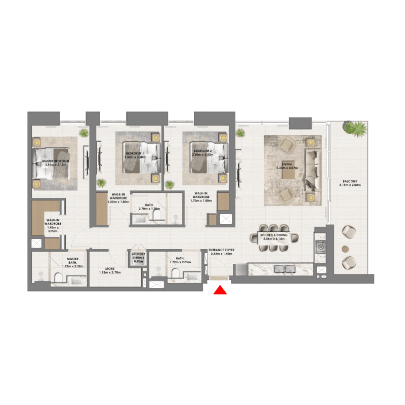 Apartment floor plan