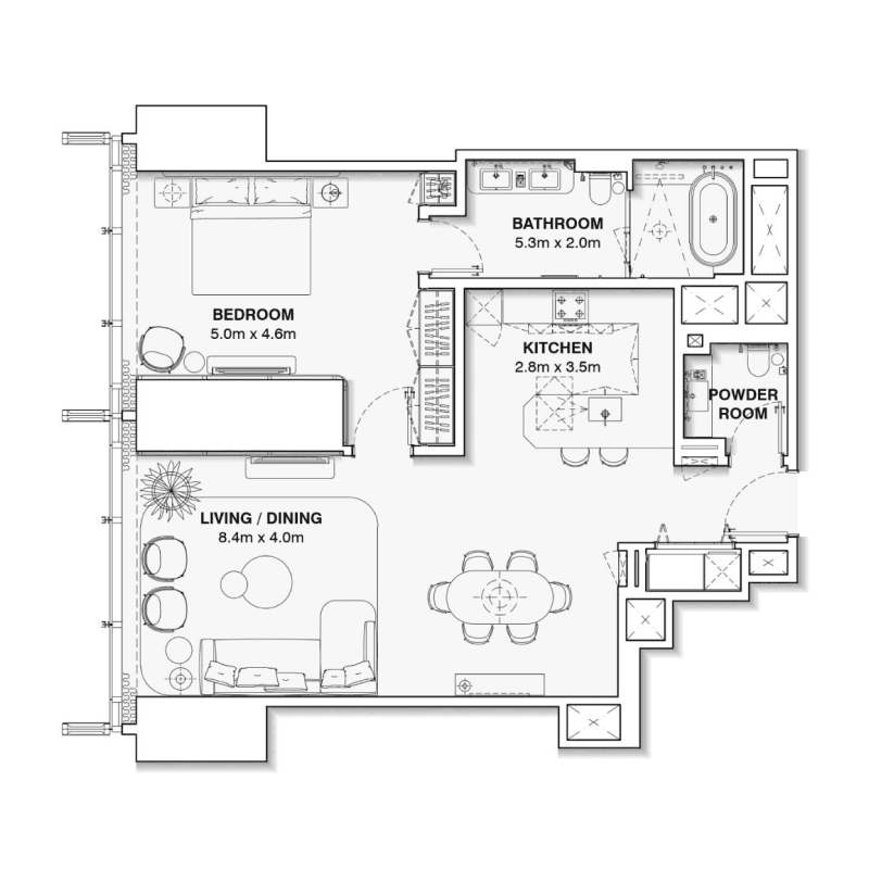 Apartment floor plan