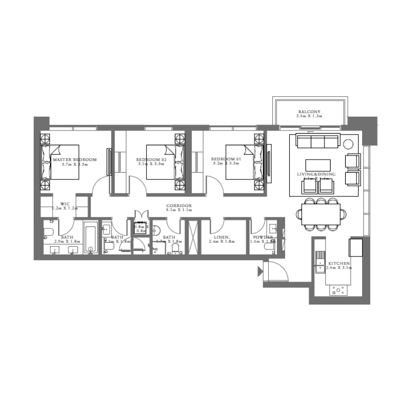 Apartment floor plan