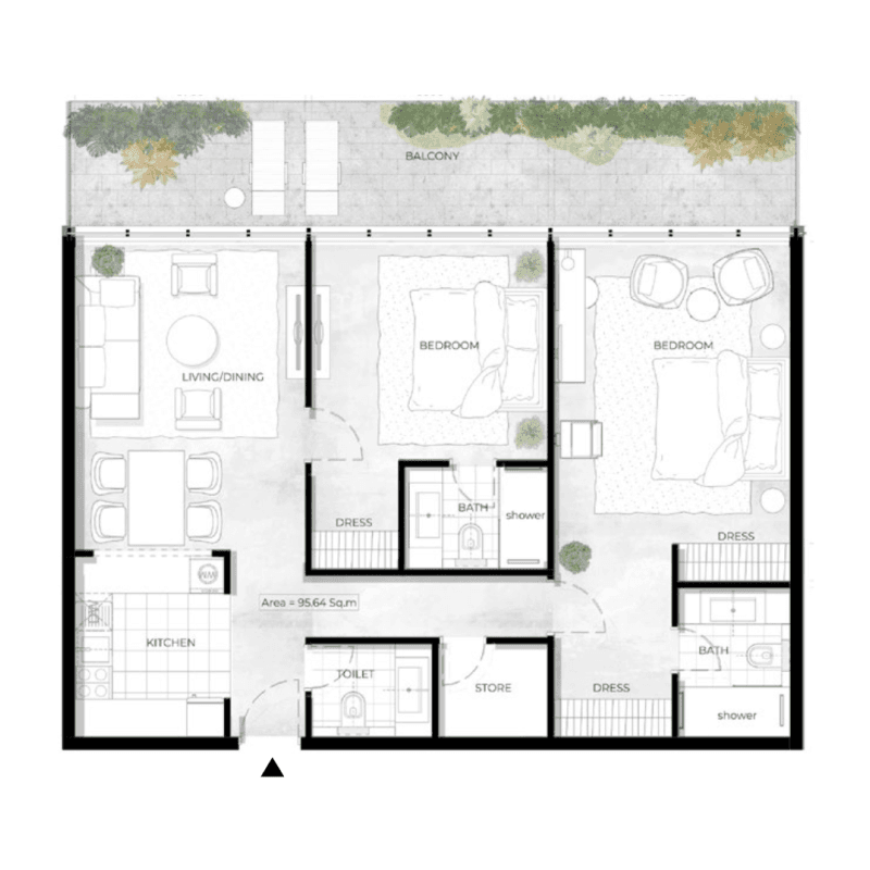 Apartment floor plan