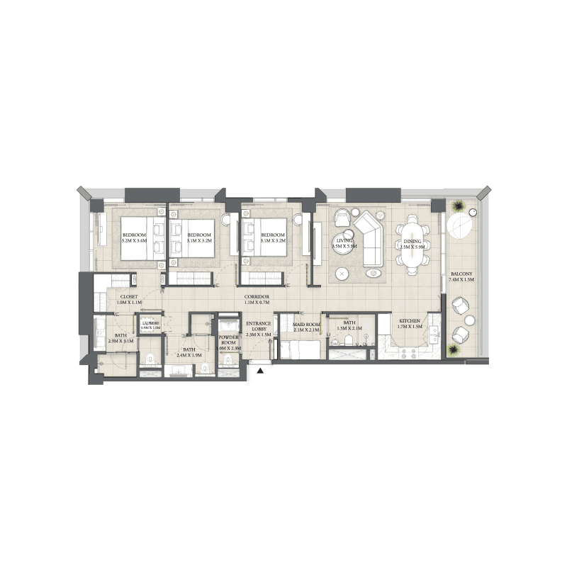 Apartment floor plan