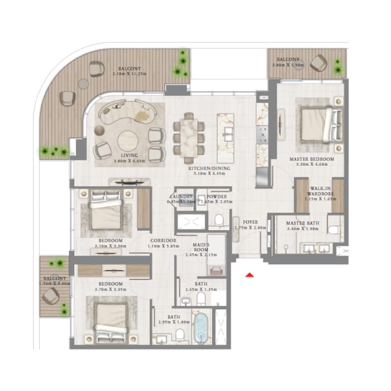 Apartment floor plan