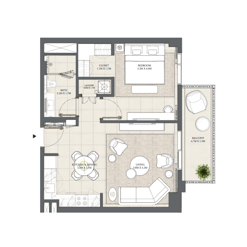 Apartment floor plan