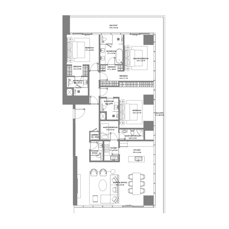 Apartment floor plan