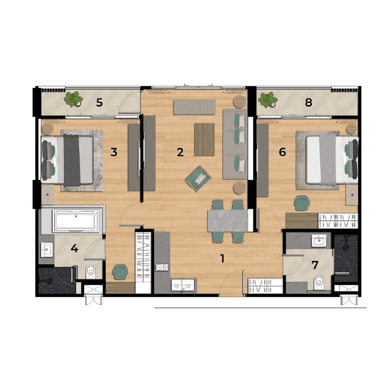 Apartment floor plan