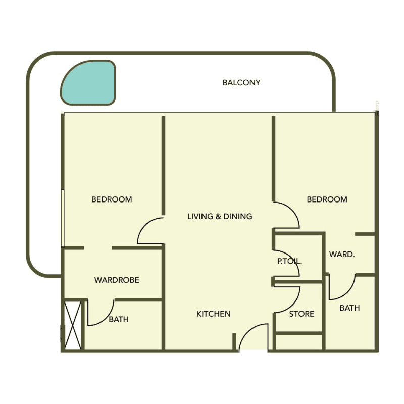 Apartment floor plan