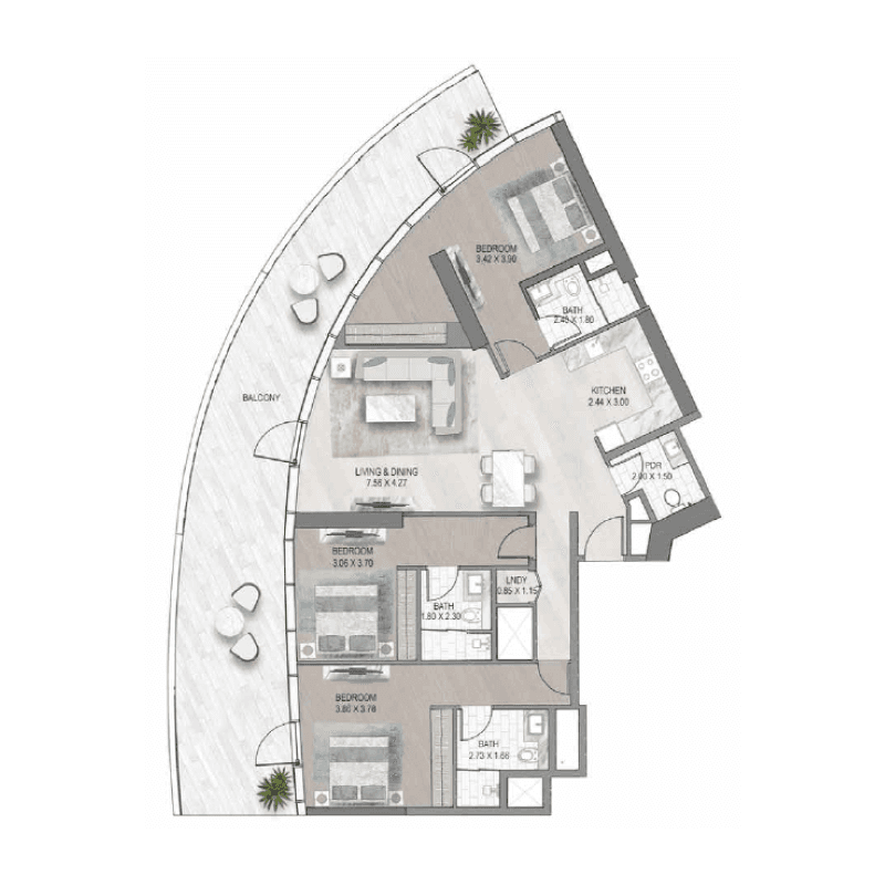 Apartment floor plan