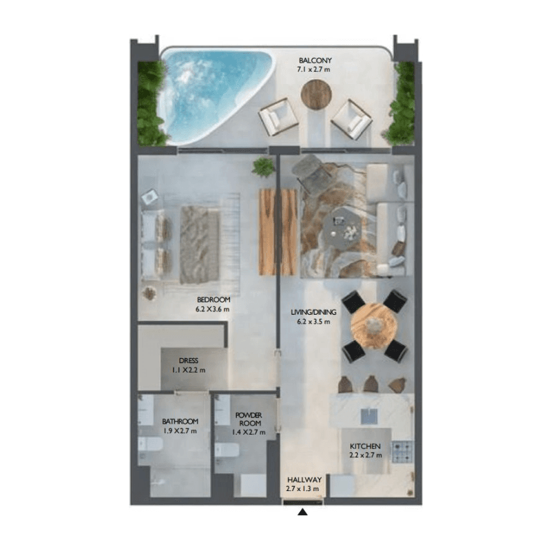Apartment floor plan