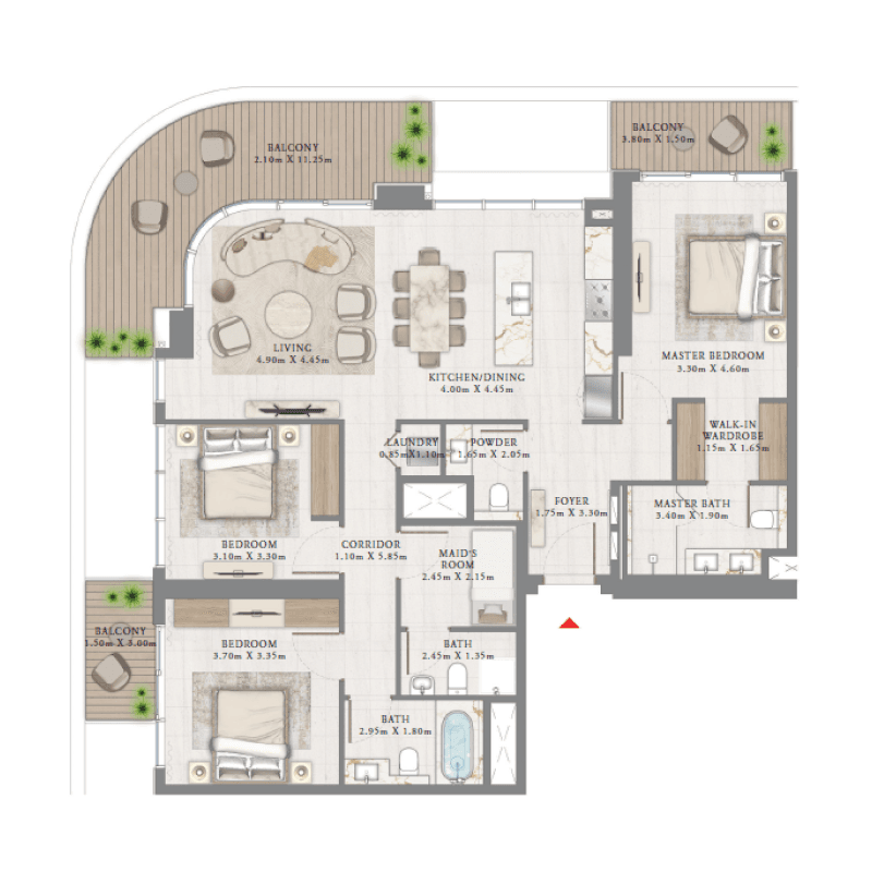 Apartment floor plan