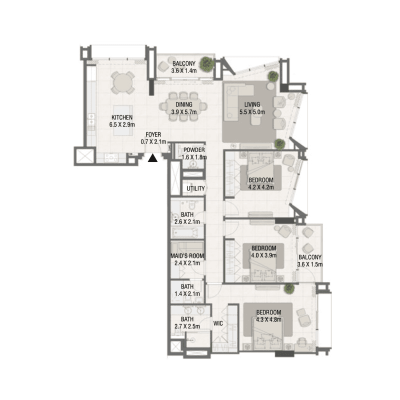 Apartment floor plan