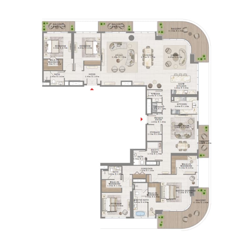 Apartment floor plan