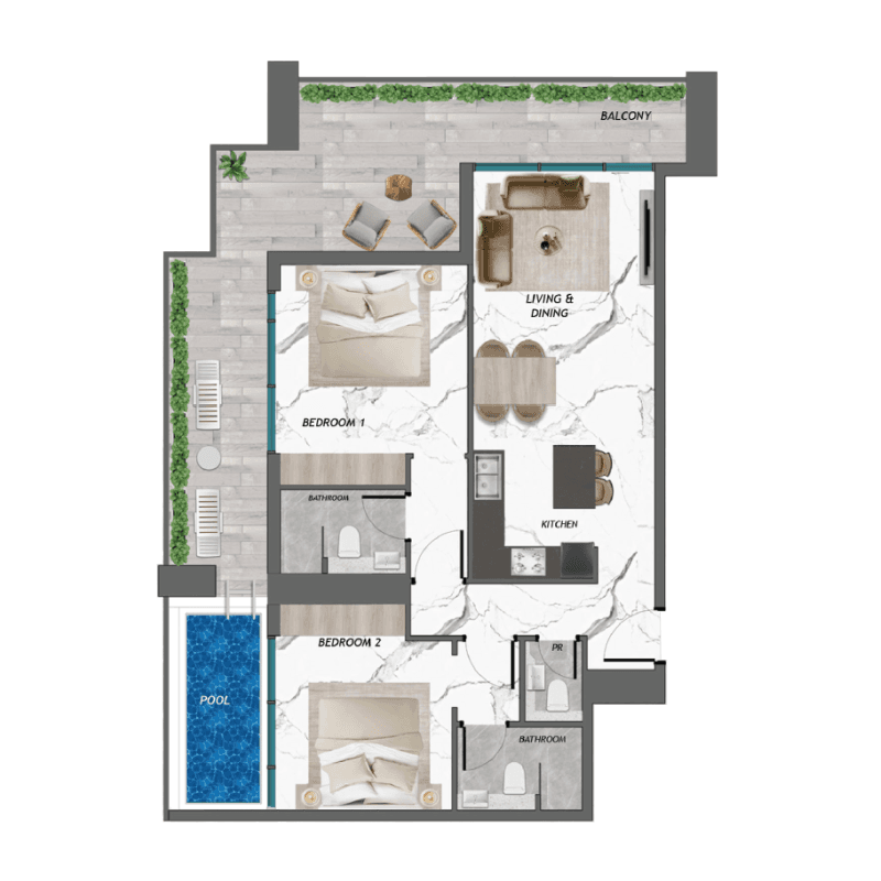 Apartment floor plan
