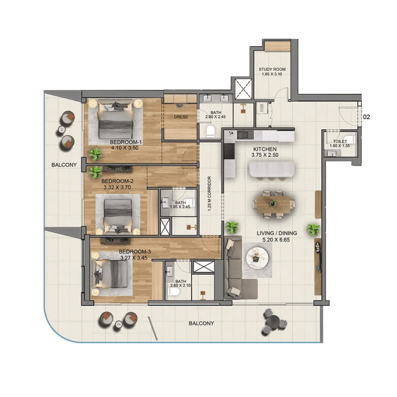 Apartment floor plan