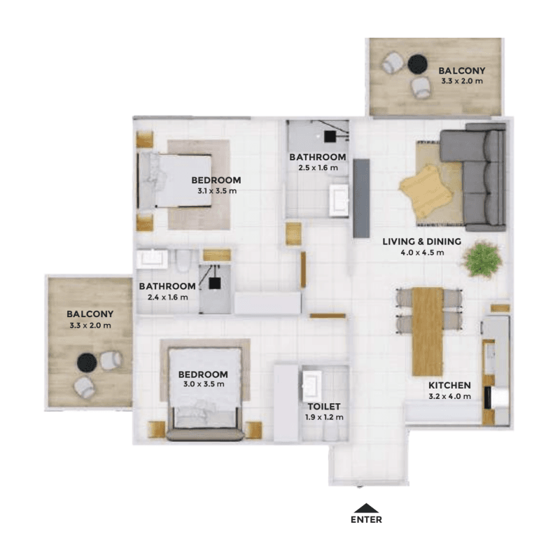 Apartment floor plan
