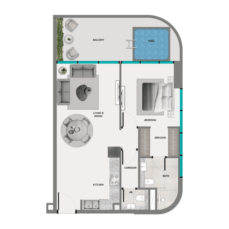 Apartment floor plan