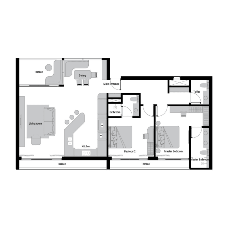 Apartment floor plan