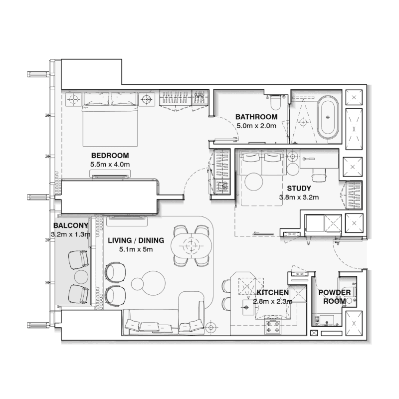 Apartment floor plan