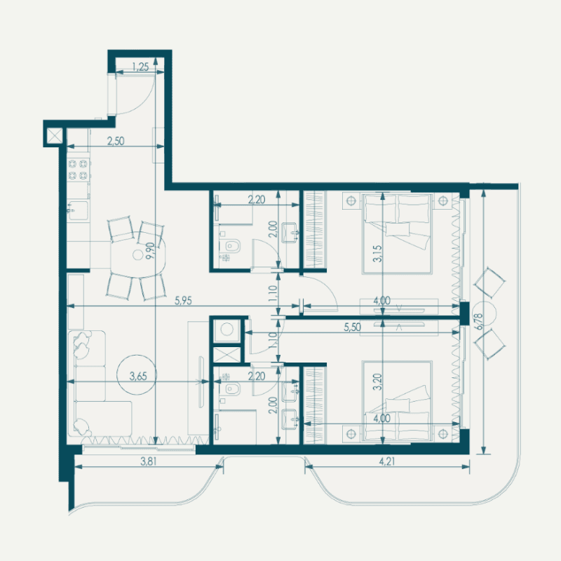 Apartment floor plan