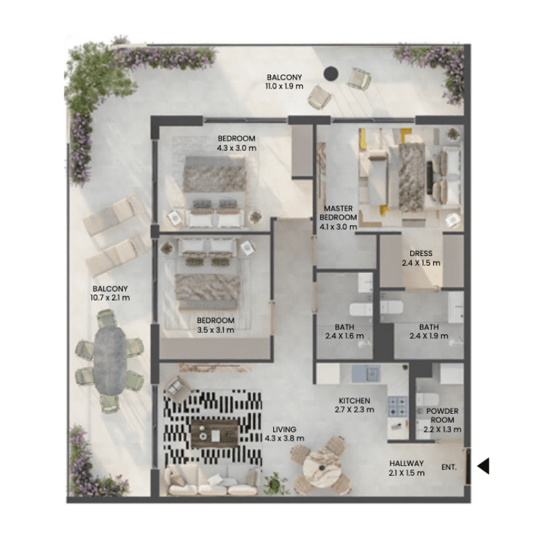 Apartment floor plan