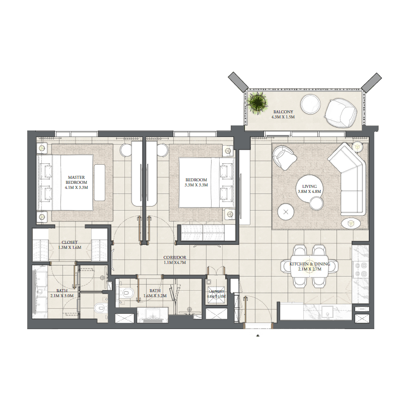 Apartment floor plan