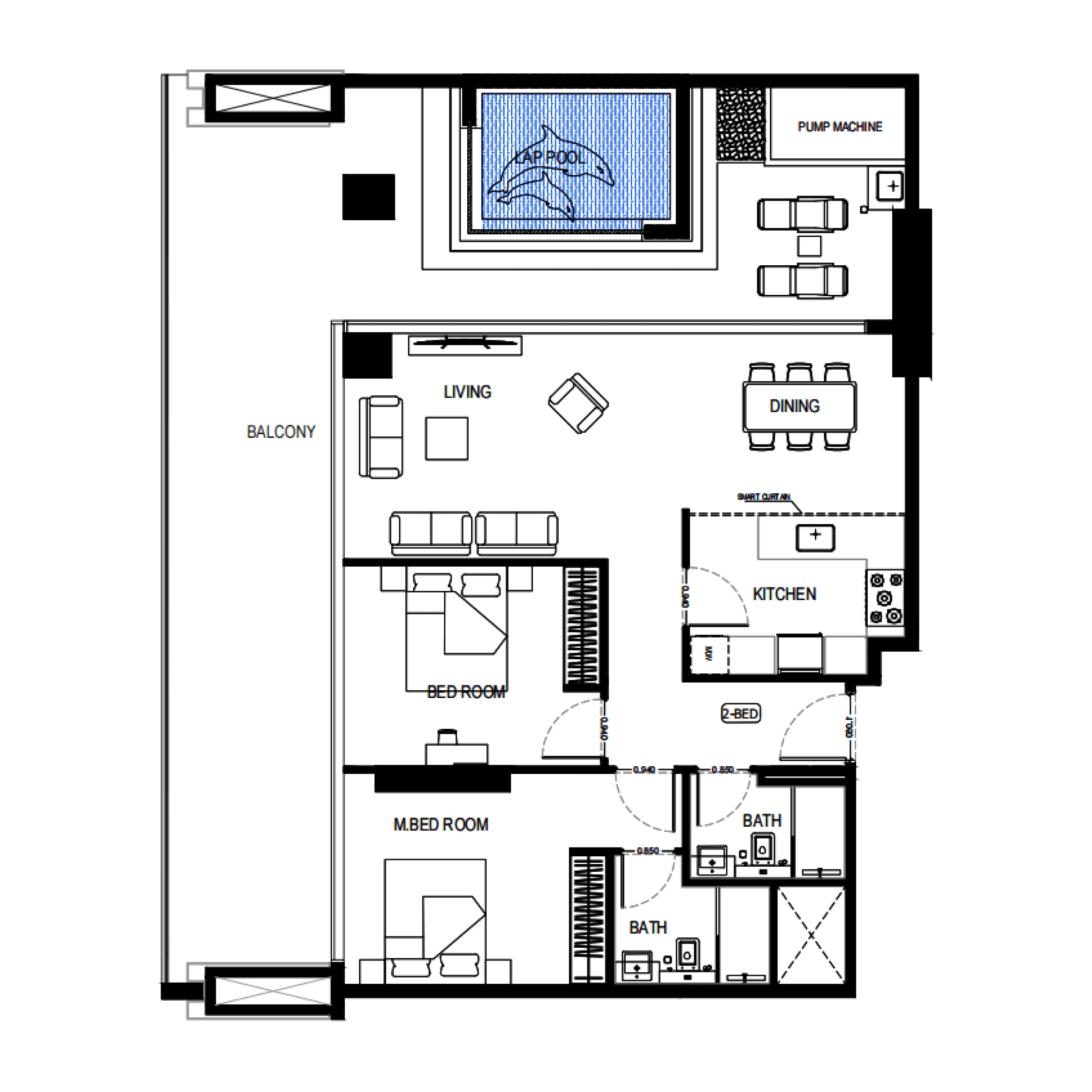 Apartment floor plan