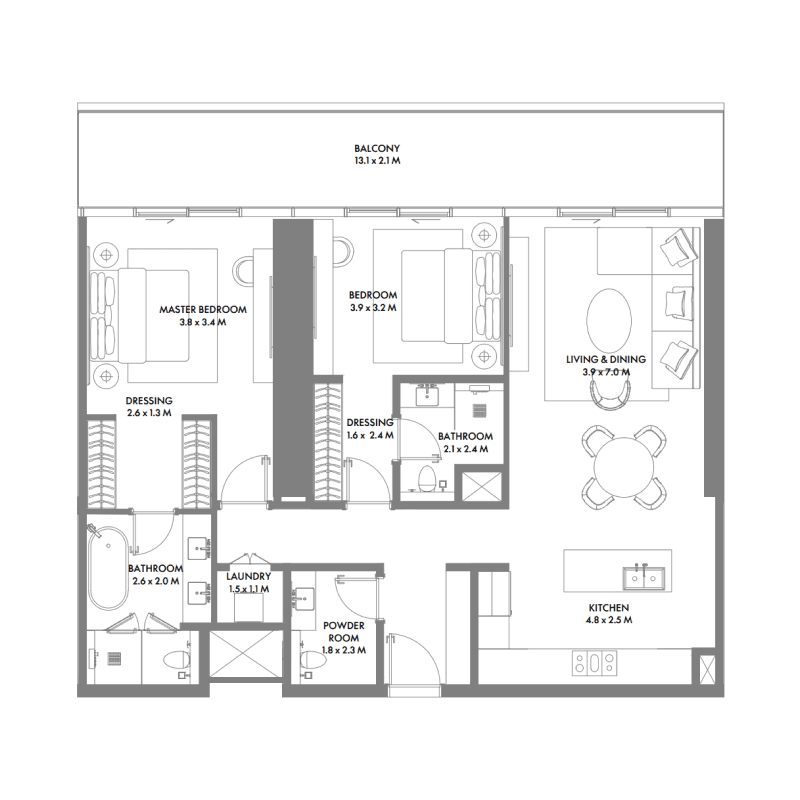 Apartment floor plan