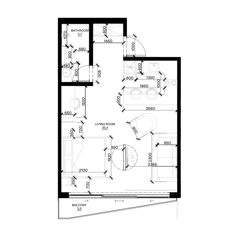 Apartment floor plan