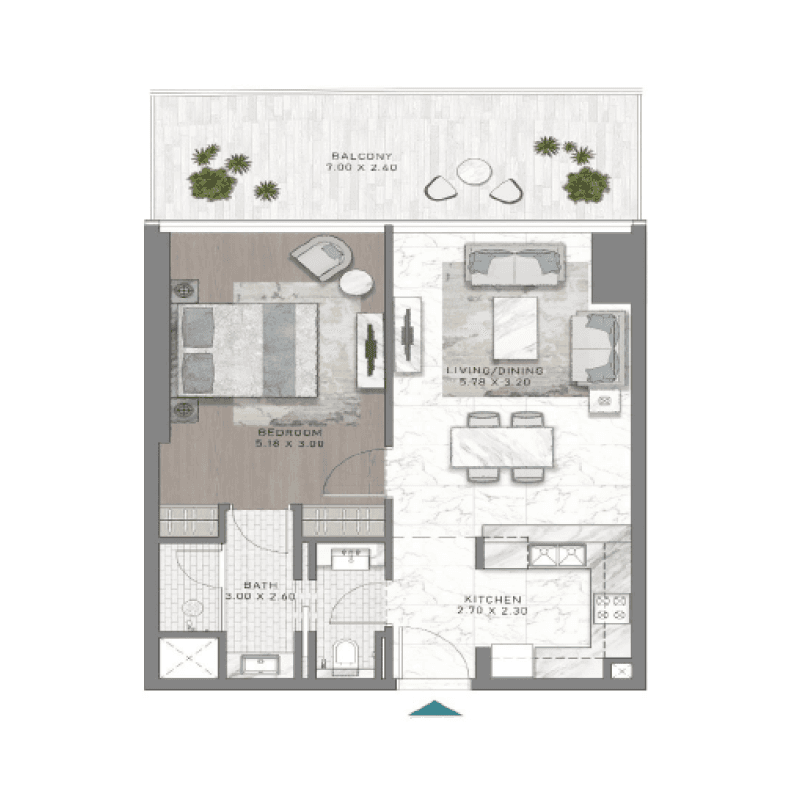 Apartment floor plan