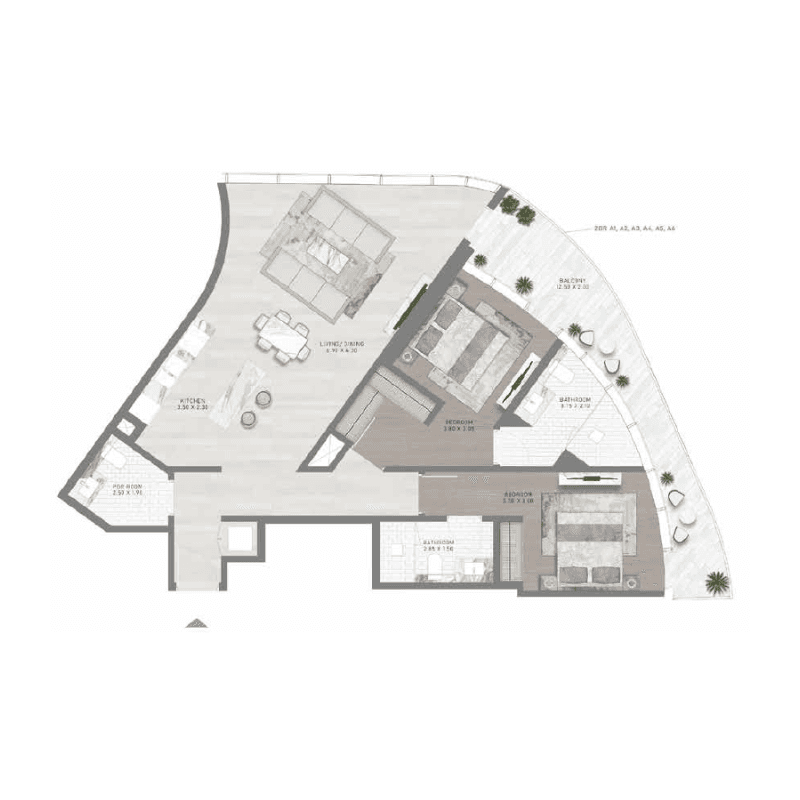 Apartment floor plan