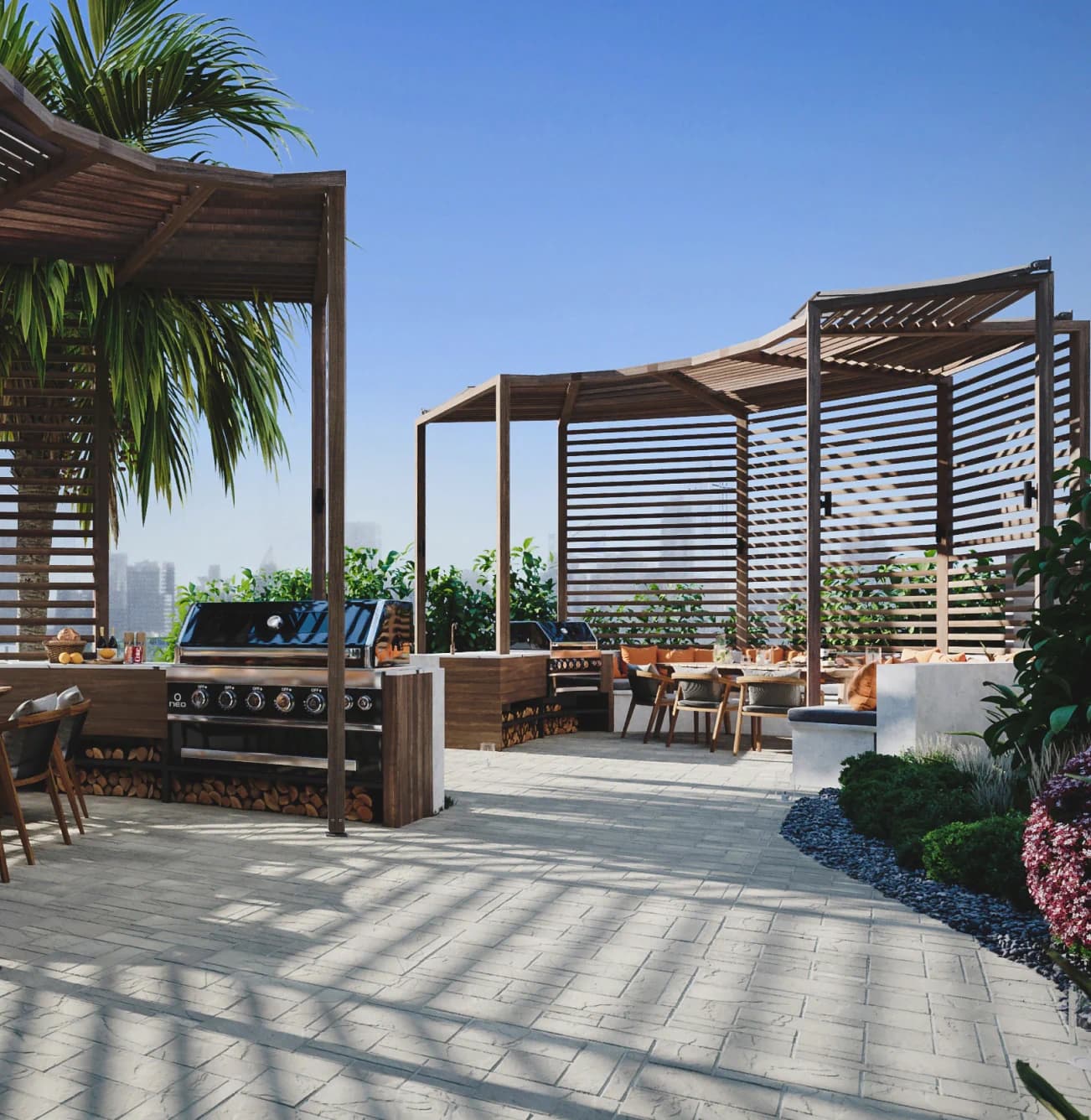 Two Private Barbecue Areas