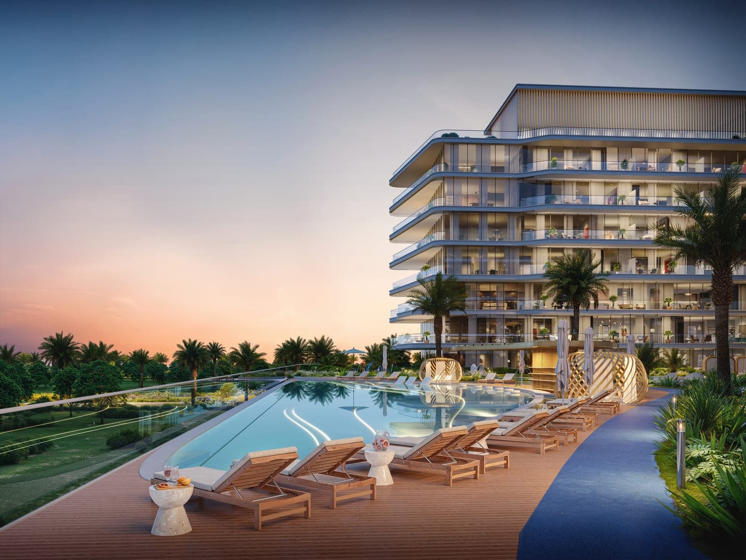 Resort Pool With Pool Bar Sitting