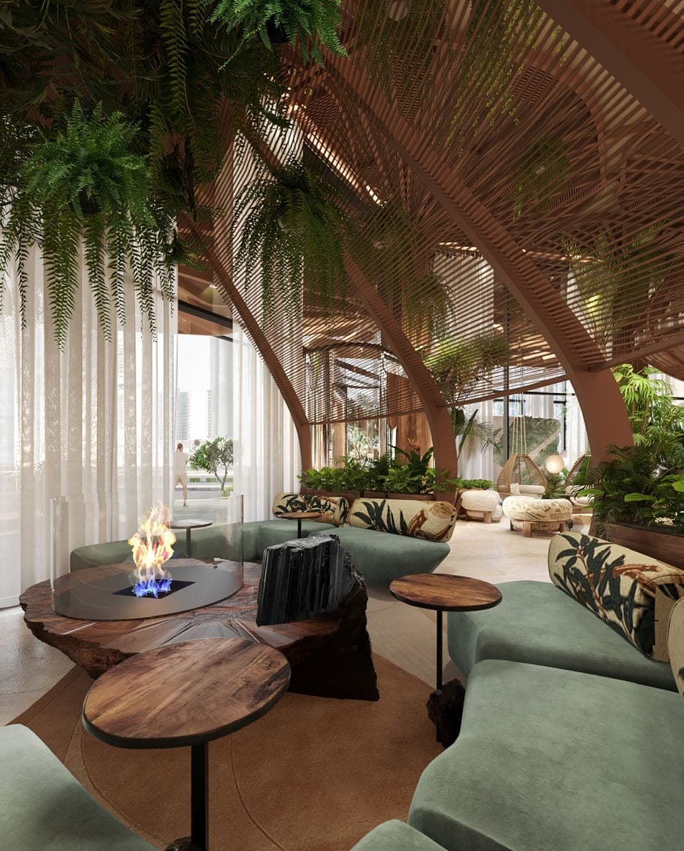 Tribal Meeting Places With Open Fire