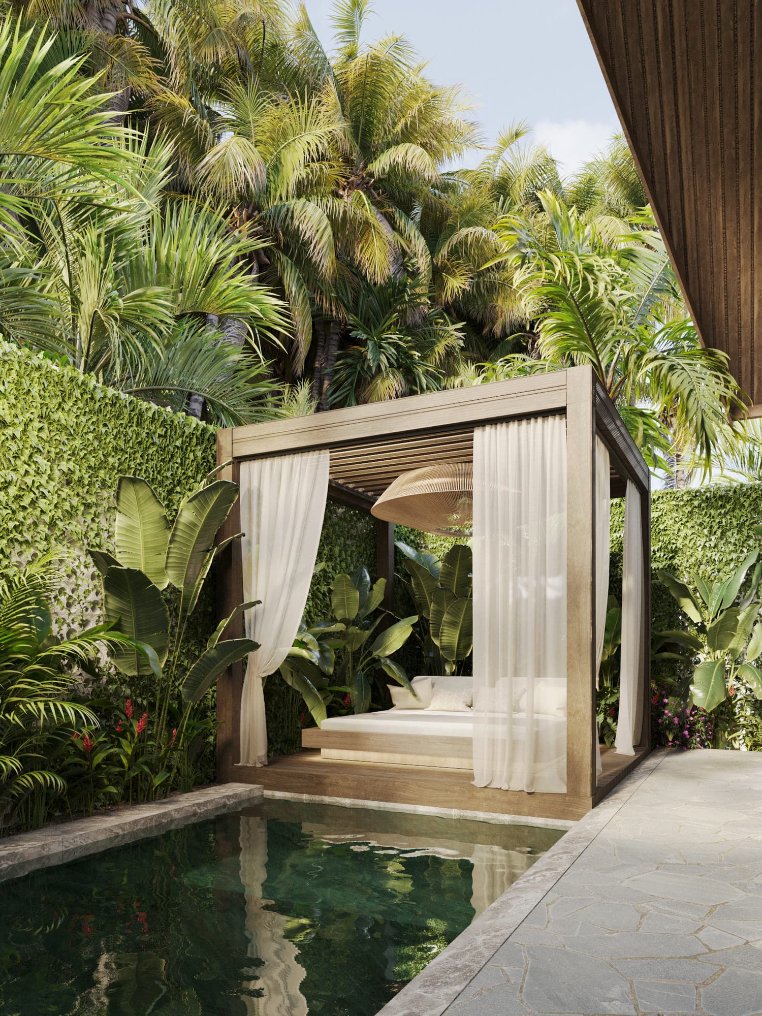 Patio with Private Pools